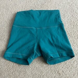 blue-green lululemon shorts